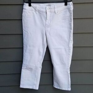 White Seven 7 Skinny Cropped Jeans Size 10